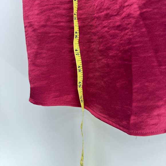 NWT Mila Mae Dress Wine Red Long Sleeve Maxi Knot Front Sz M - Picture 12 of 16